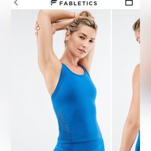 Fabletics Denise sculpt fit blue tank